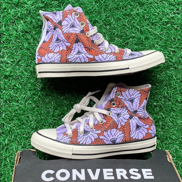 CONVERSE CTAS HI EGRET/ORANGE/LIGHT BLUE WMNS - Picture 11 of 16